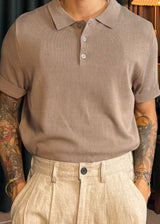 Summer Cool Plain Collar Short Sleeve Overfit Knit 8COLOR