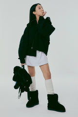 Oversized Destroyed Jacket_Black