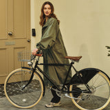 90s Classic Fishtail Long Bomber Jacket_Khaki