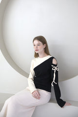 Cut-Out Knit T-shirt