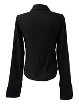 western ribbon crinkle shirt (2color)
