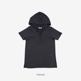 ルナン ストライプ フード付きTシャツ