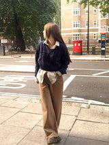 [MADE] Penton Cable V-Neck Crop Knit