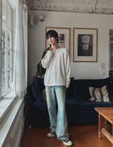 ロッキーフックヘンリーネックロングスリーブTシャツ