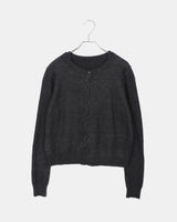 Kevil Round Button Long Sleeve Knit & Sleeveless Cardigan Set