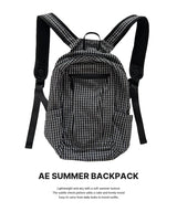 AE Nylon String Student Color Backpack Hiking Large Backpack 3 Colors