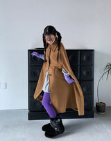 ケープウーレンコート (CAMEL)