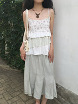 Floral Tiered Sleeveless Top