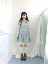 Pocket Flare Hooded Dress