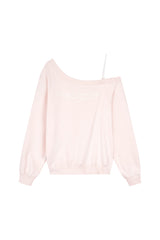 Kleen club one-shoulder sweatshirt, Dark gray