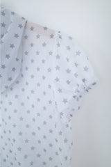 star mesh hood zip-up
