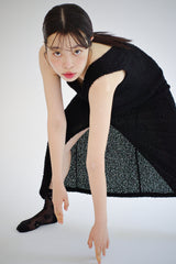 ブークレニットマキシドレス, ブラック