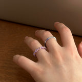 レターリング / [CCNMADE] LETTER RING 2 (Purple)