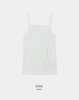 Dot Square Layered Sleeveless (3color)