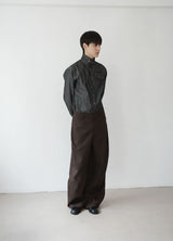 high-neck shirt jacket