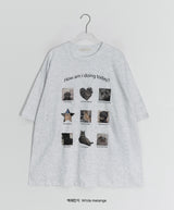 ティチルキャットオーバーフィット半袖Tシャツ