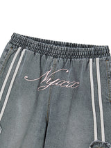 バスケットボールデニムハーフパンツ (GRAY)