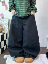 STITCH BALLOON DENIM PANTS 💙S-XL🖤