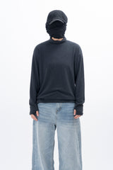 マーティンはいネックウォーマー長袖Tシャツ