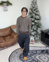 ラオヘンリーネックニットロングスリーブ