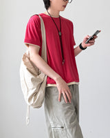Pastel Layered Short Sleeve T-shirt