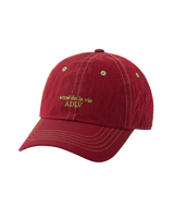 26SS コントラストステッチナイロンボールキャップ