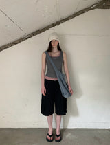[ORIGINAL] Cain Layered Ribbed Sleeveless