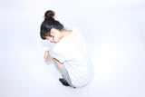 Grunge Claw Leopard Eyelet Tee - White