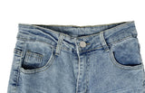 Yeooh Cat Washing Denim Low Bootcut Pants