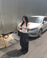 Nylon string cargo pants