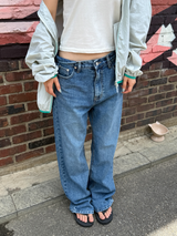 regular fit denim pants