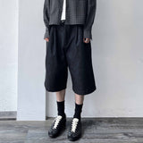 A-Line Silhouette High-Street Twill Shorts