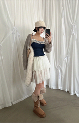 COLLAR BOLERO KNIT CARDIGAN (5COLORS!)