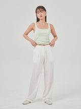 Gleam wide pants (white)