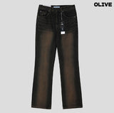 Nut Washed Bootcut Denim
