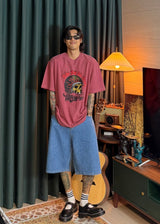 ファストダイヘビーピグメントショートスリーブTシャツ 4カラー