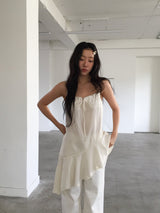 Rib Unbalanced Dress (3 colors)
