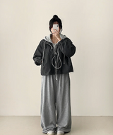 Noah Layered Color Matching Hoodie Jumper