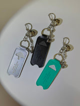 Good kisses initial lipbalm keychain (3color)