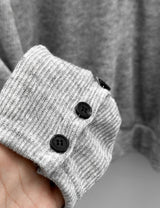 Zven Button V-Neck Knit