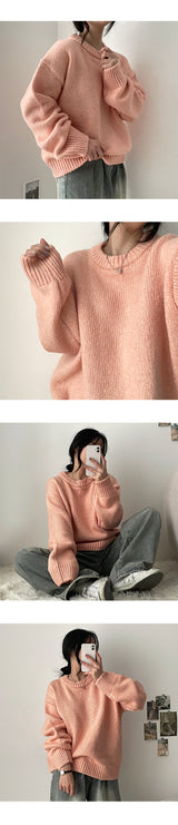 Gaffle mix round knitwear