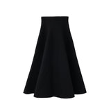 Flared knit skirt