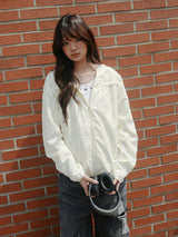 SHIRRING WINDBREAKER YELLOW