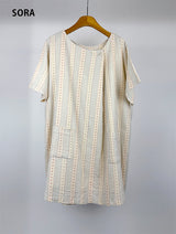 SOFT FLOWER BUTTON DRESS (2C)