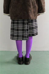 Formal Check Wrap Skirt (2color)