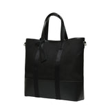 Dual Top Canvas Tote Bag_Black