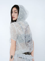 LACE HOODIE DRESS