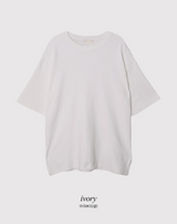 Milk Layered Loose Fit Short Sleeve T-shirt (5color)