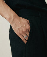 クローバーレールリングBK (925 silver)