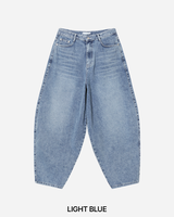 Based Curved Denim Pants